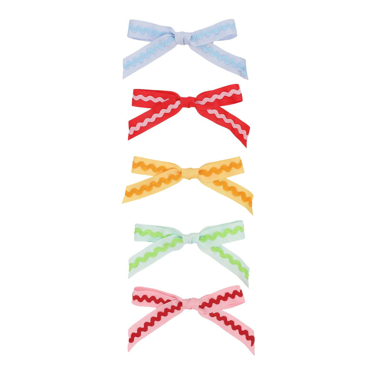 Multicolor Ric Rac Anything Clip-On Bow Set (5 ct)