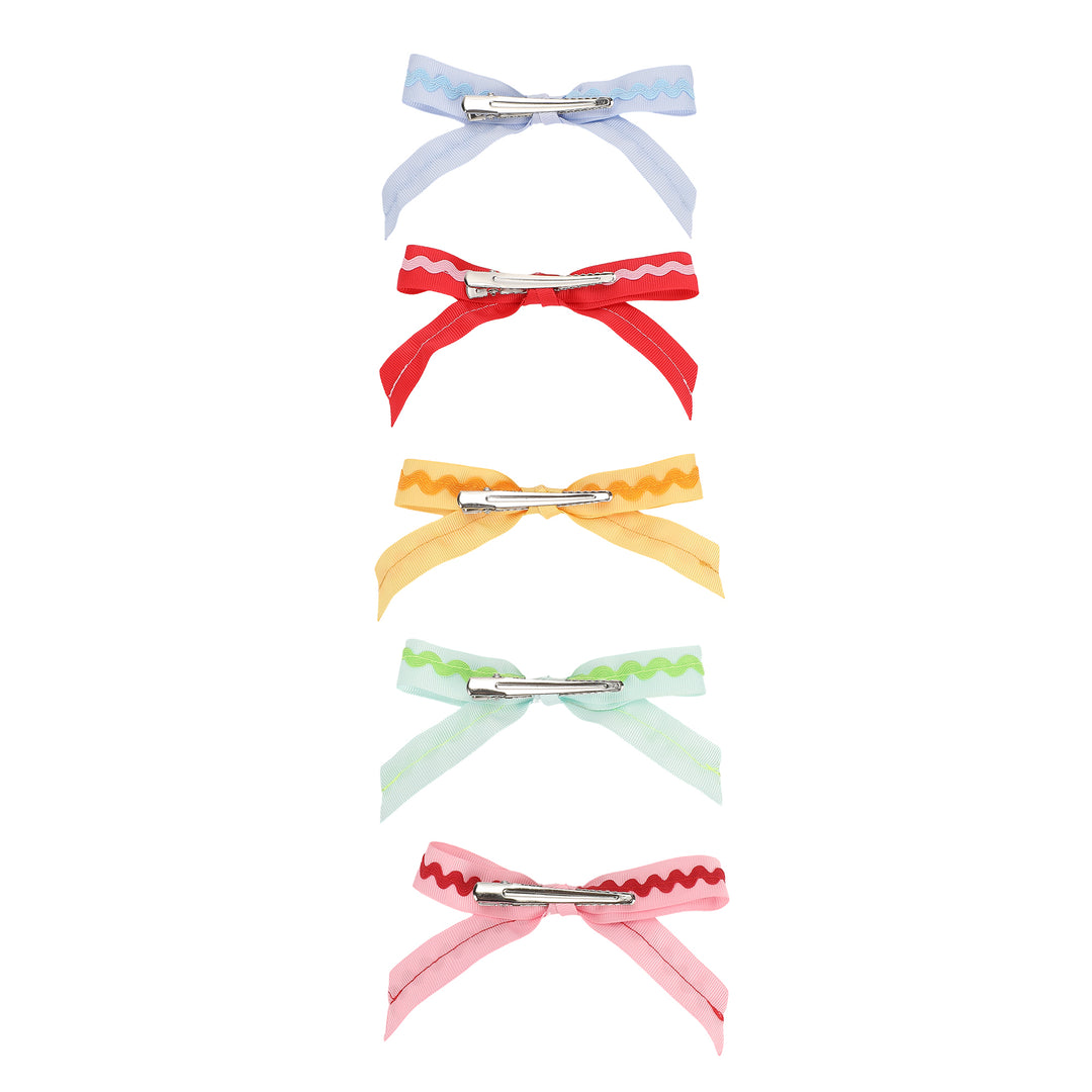 Multicolor Ric Rac Anything Clip-On Bow Set (5 ct)
