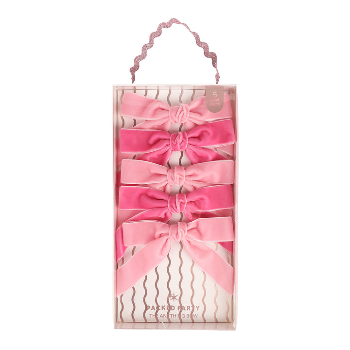 Pink Anything Clip-On Bow Set (5 ct)