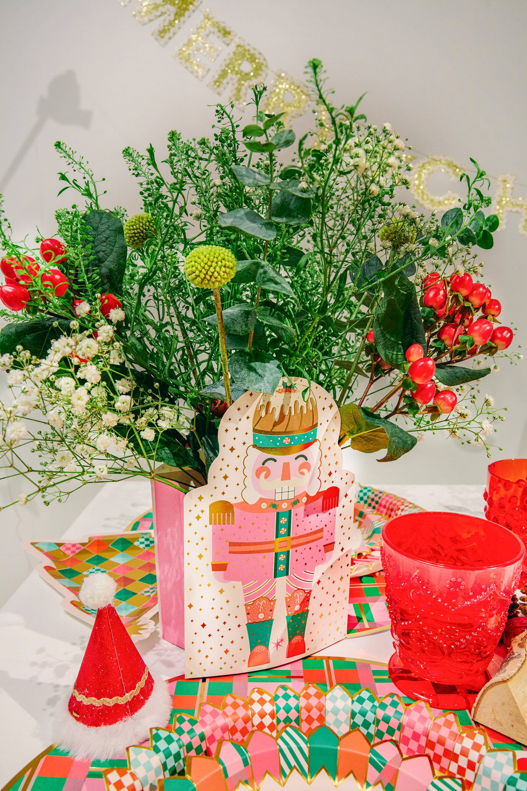 Nutcracker Pop-Up Vase Slip Covers (set of 3)
