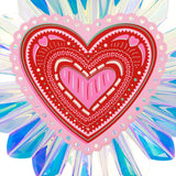 Decorative Valentine Hearts Pack - Garland & Table Decor (set of 6)