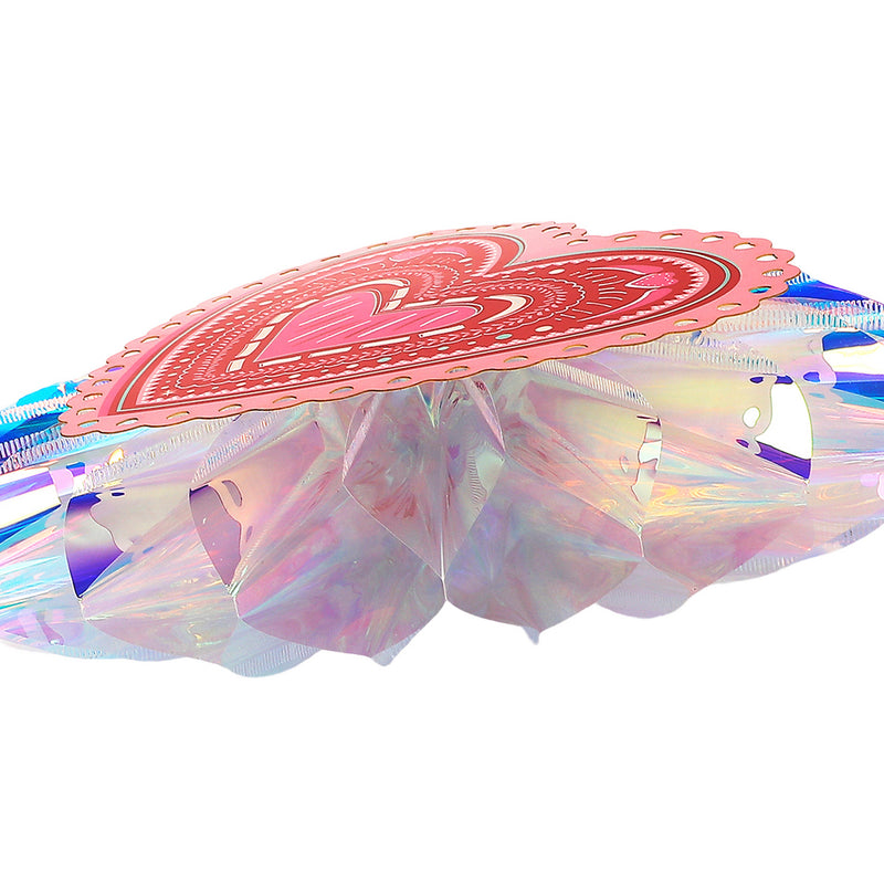 Decorative Valentine Hearts Pack - Garland & Table Decor (set of 6)