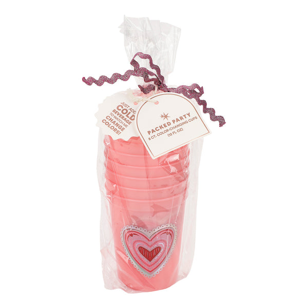Valentine's Color Changing Cups (8 count)