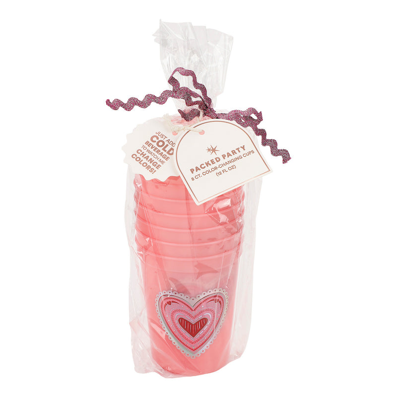 Valentine's Color Changing Cups (8 count)