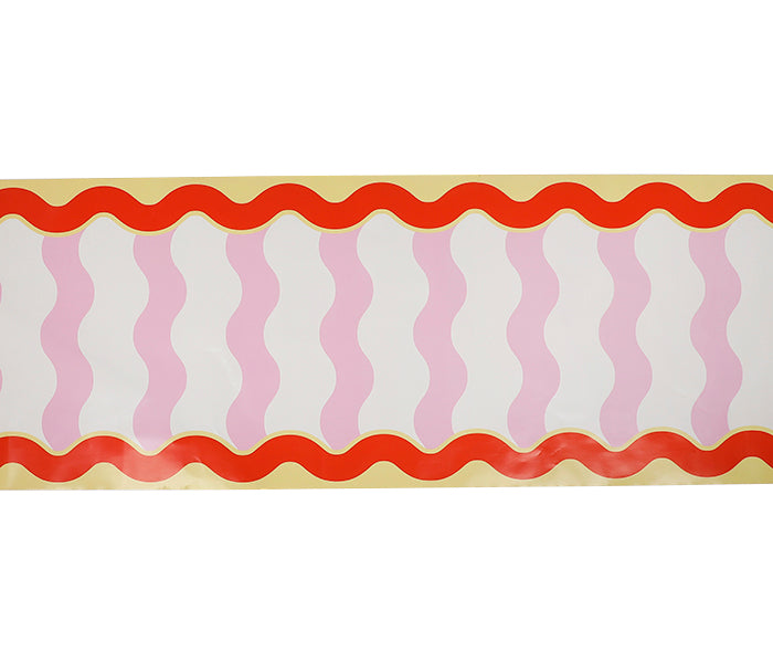 Groovy Waves Paper Table Runner (25 foot, cut to fit)
