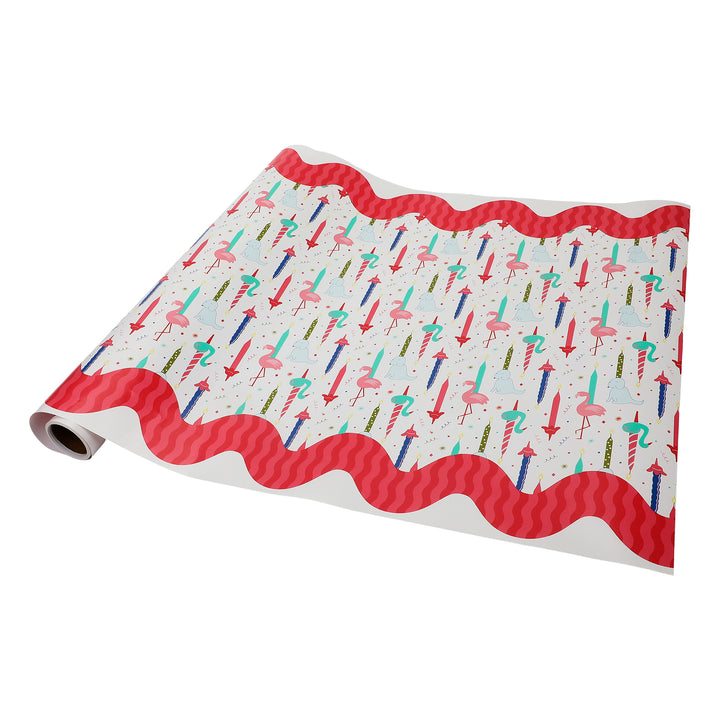 Party Parade Paper Table Runner (25 foot, cut to fit)