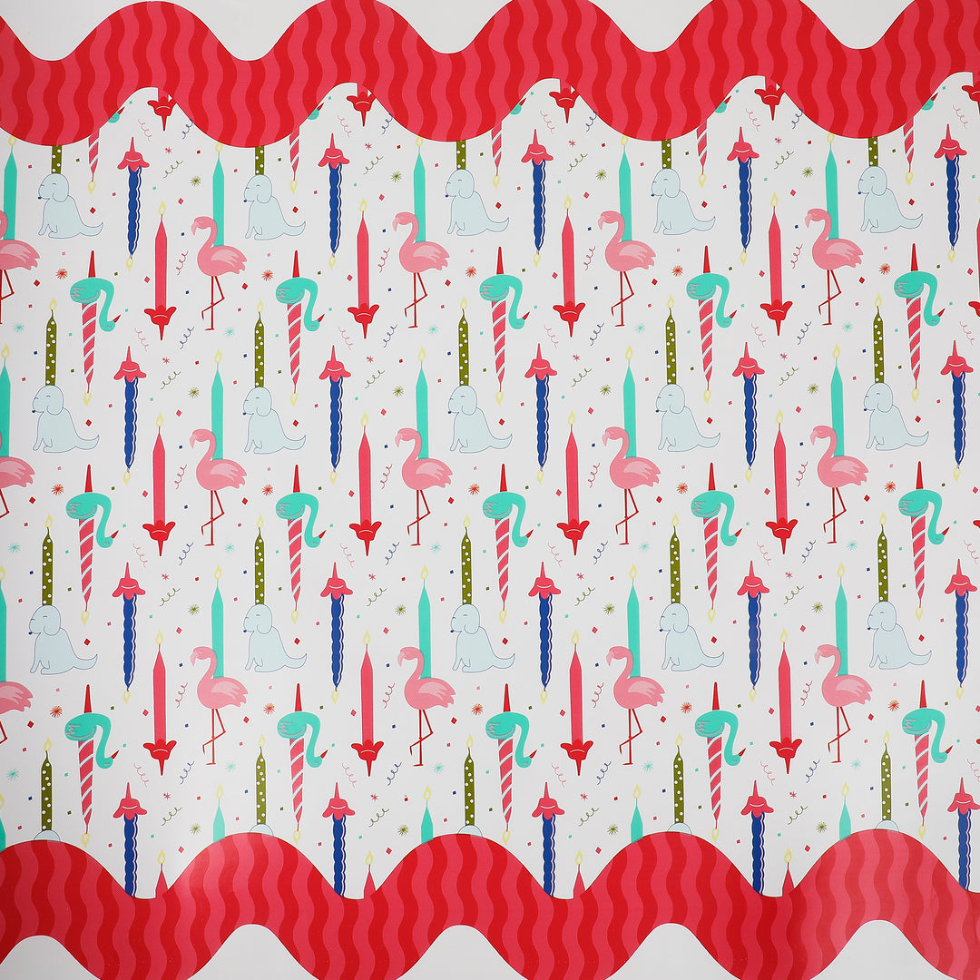 Party Parade Paper Table Runner (25 foot, cut to fit)