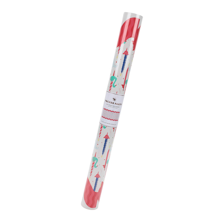 Party Parade Paper Table Runner (25 foot, cut to fit)