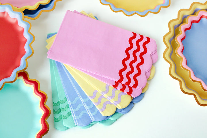 Ric Rac Rainbow Guest Napkins (16 ct)