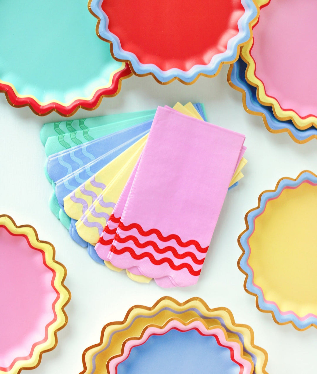 Ric Rac Rainbow Guest Napkins (16 ct)