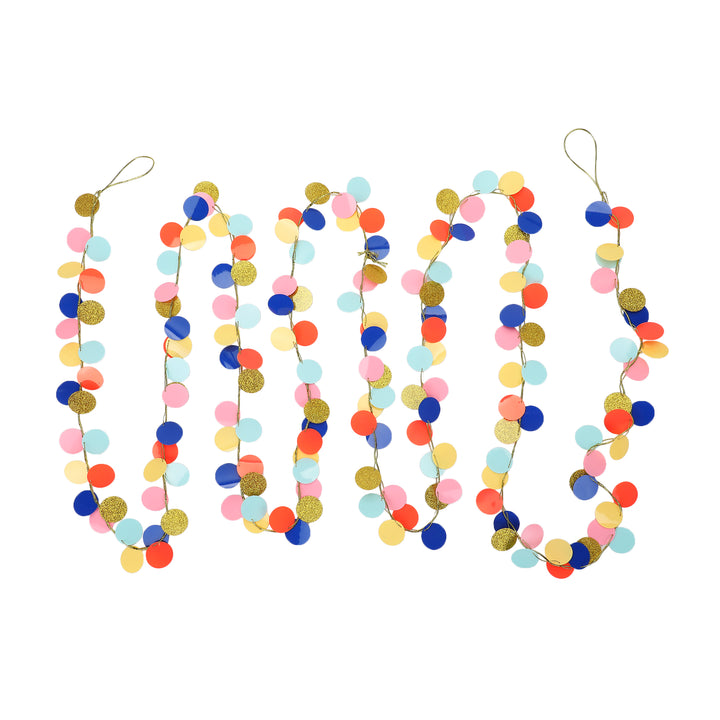 Rainbow Confetti Garland