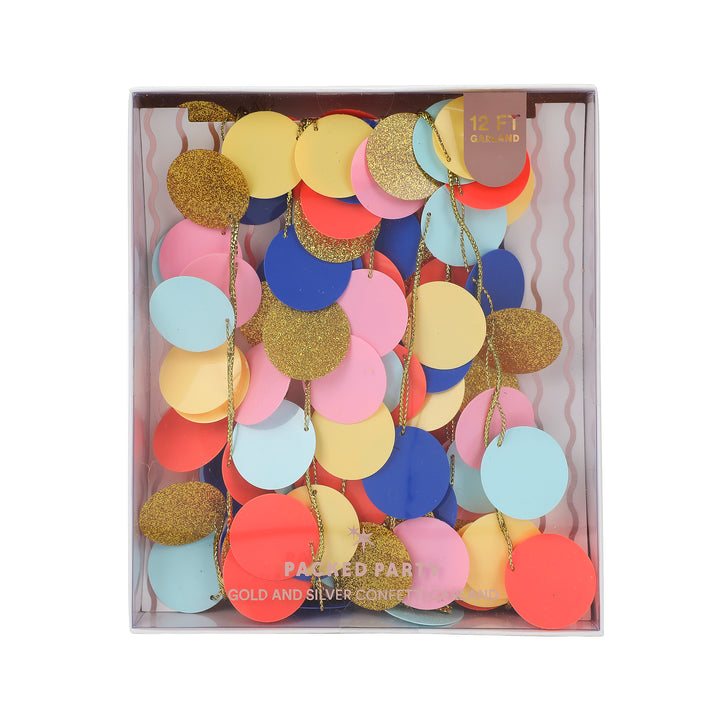 Rainbow Confetti Garland