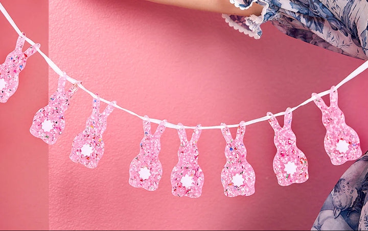 Confetti Bunny Acrylic Garland