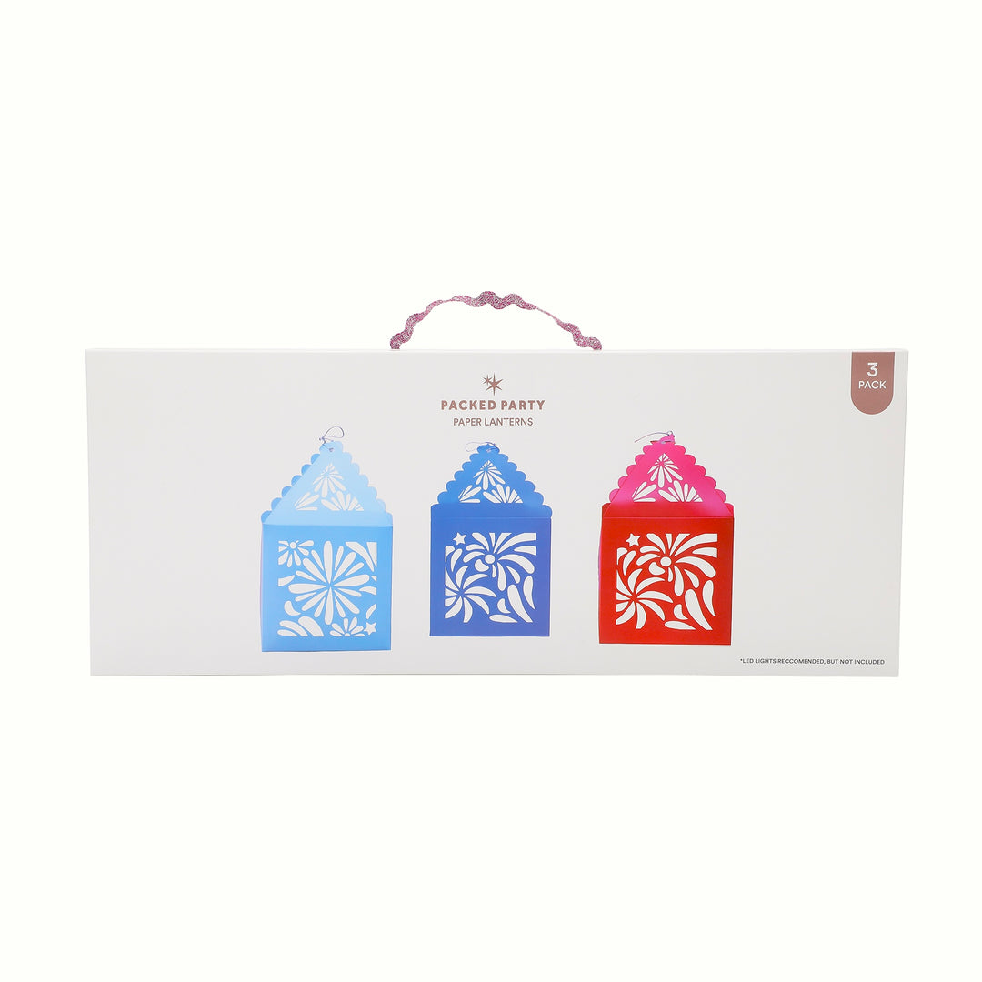 Star Spangled Spark Paper Lanterns (set of 3)
