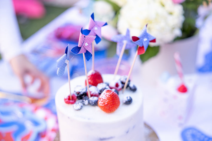 Mini Pinwheel Cake Toppers (8 ct)