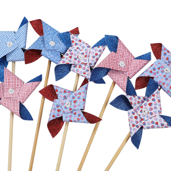 Mini Pinwheel Cake Toppers (8 ct)