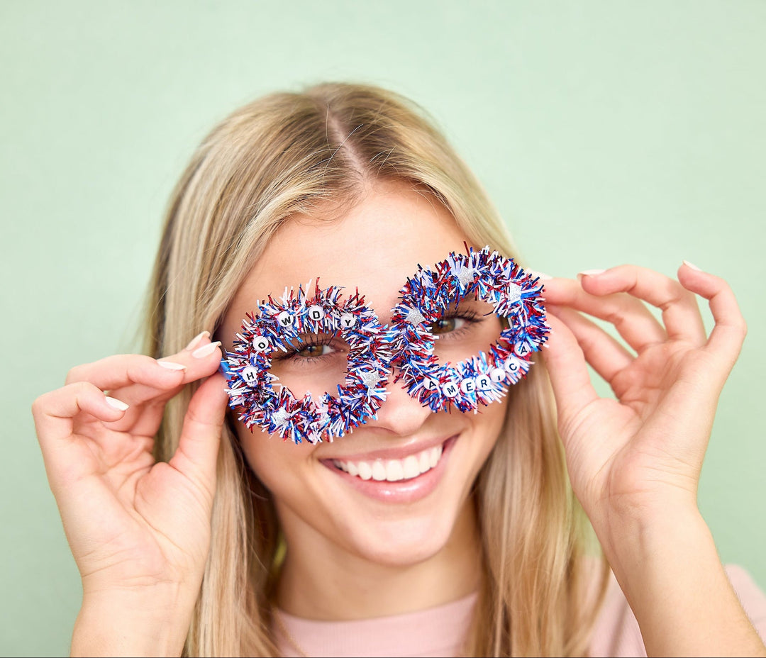 Howdy America Novelty Glasses (Single or Set of 4)