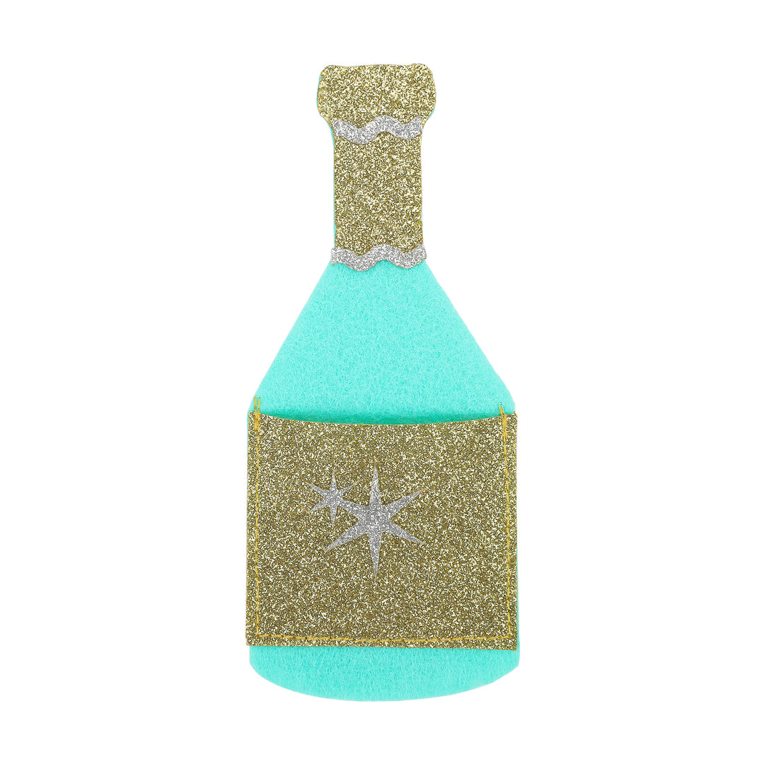 Champagne Bottle Gift Card Holder