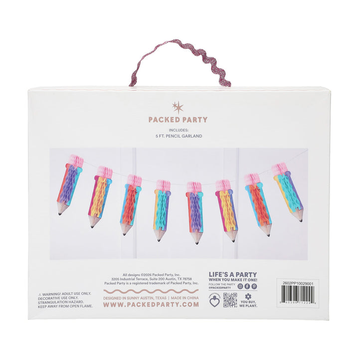 Honeycomb Pencil Garland (Party Banner)