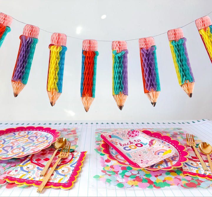 Honeycomb Pencil Garland (Party Banner)