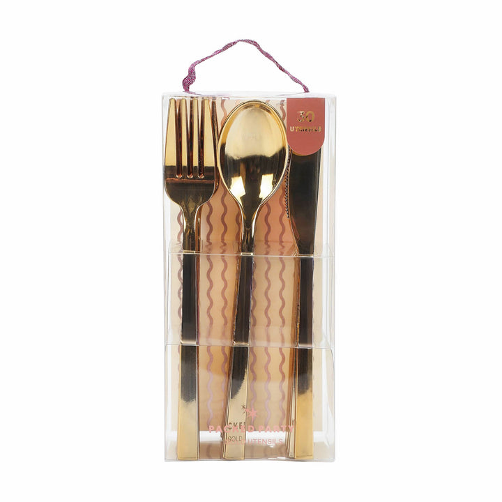 Gold Utensil Set (30 ct)