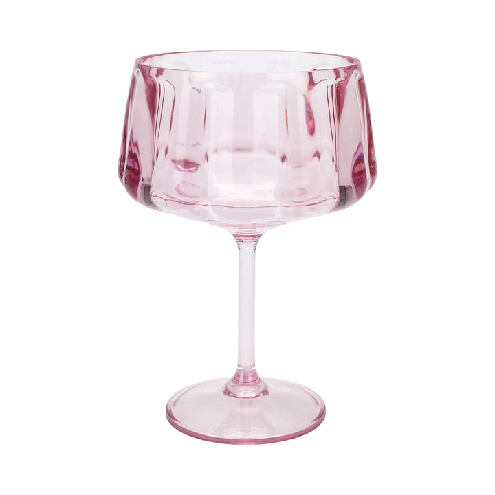 Pretty in Pink Coupe Glasses (set of 4)