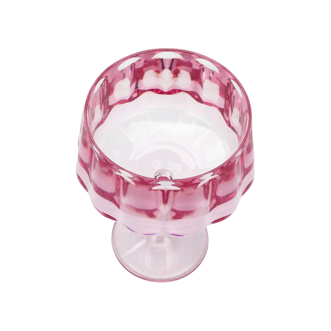 Pretty in Pink Coupe Glasses (set of 4)
