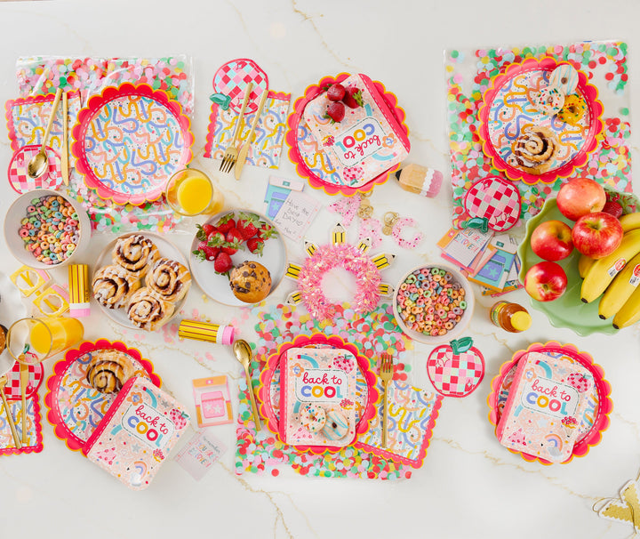 Packed Party Confetti Square Placemat Party Decor