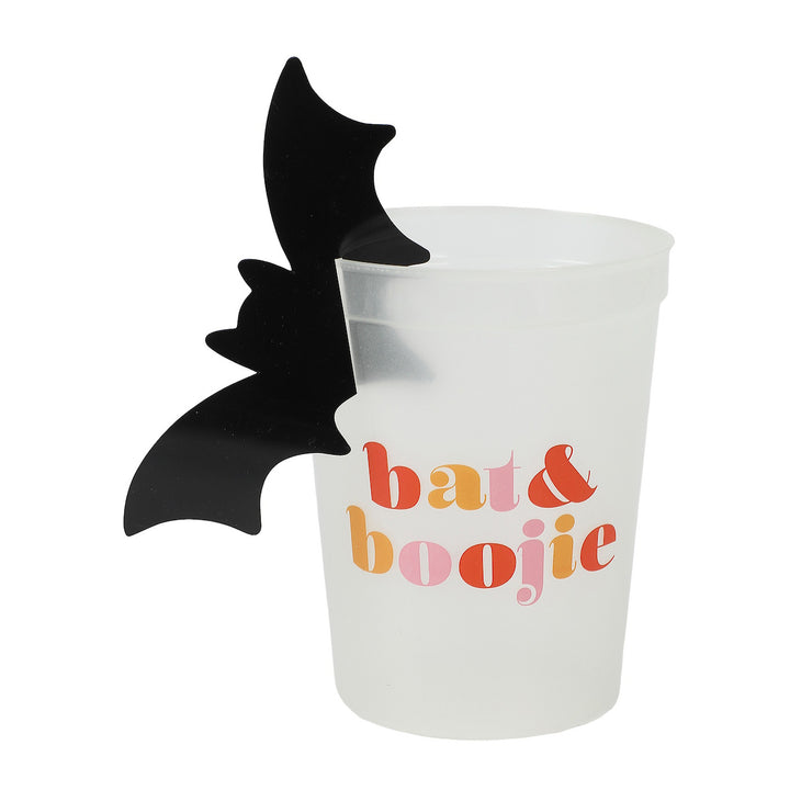 BAT &amp; BOOJIE GLOW-IN-THE-DARK CUPSTACK WITH BAT DRINK MARKERS