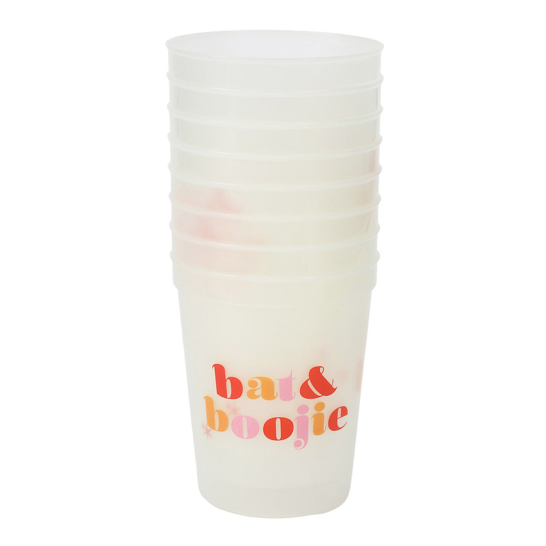BAT &amp; BOOJIE GLOW-IN-THE-DARK CUPSTACK WITH BAT DRINK MARKERS