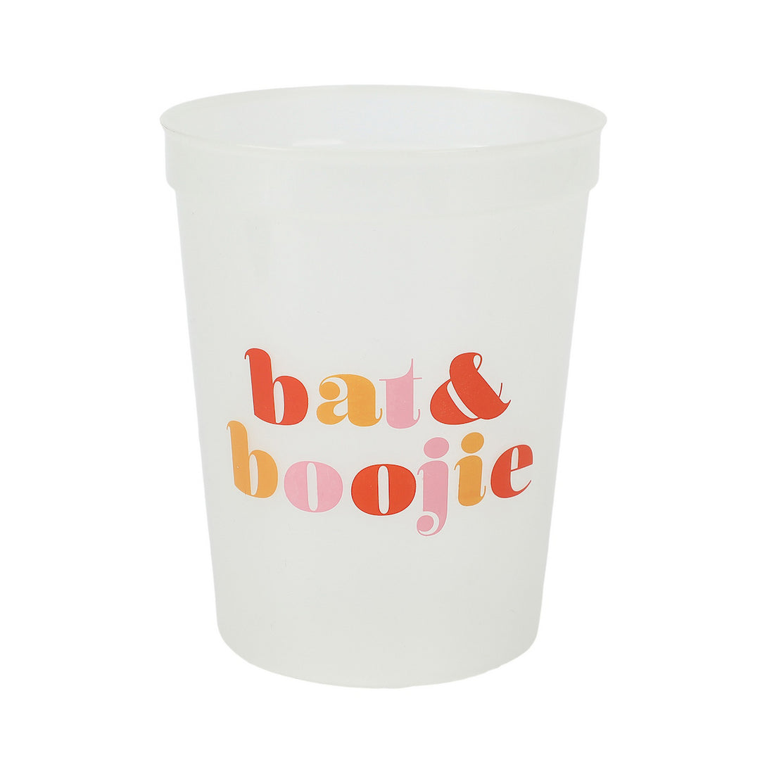 BAT &amp; BOOJIE GLOW-IN-THE-DARK CUPSTACK WITH BAT DRINK MARKERS