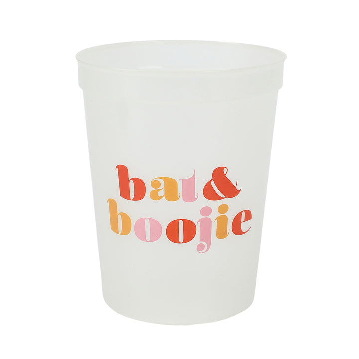 BAT &amp; BOOJIE GLOW-IN-THE-DARK CUPSTACK WITH BAT DRINK MARKERS