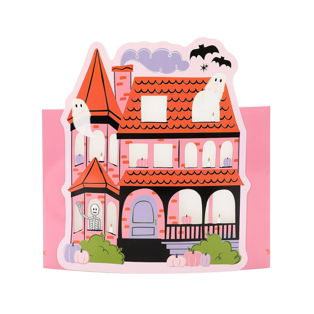 Pink-a-boo Pop-out Haunted Houses Table Decor
