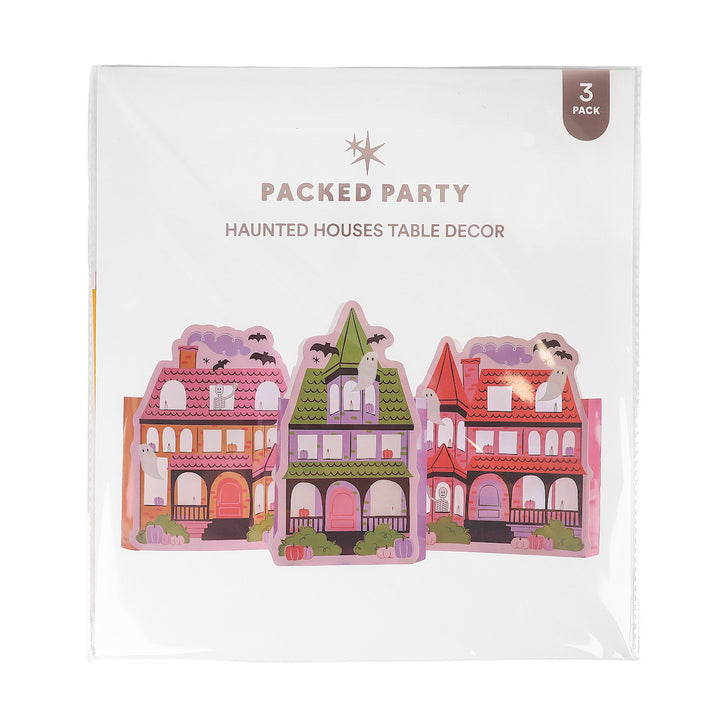 Pink-a-boo Pop-out Haunted Houses Table Decor