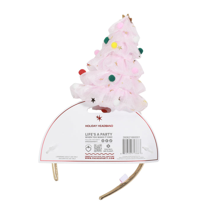 Packed Party Tree Tulle Headband Pink Party