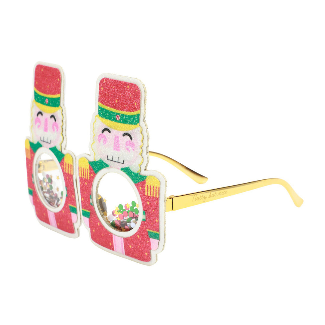 Nutty But Nice Nutcracker Christmas Novelty Glasses