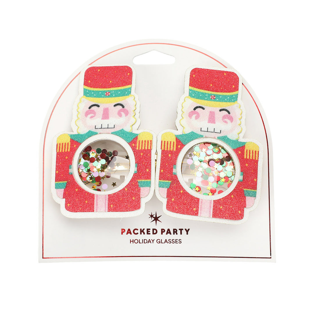 Nutty But Nice Nutcracker Christmas Novelty Glasses