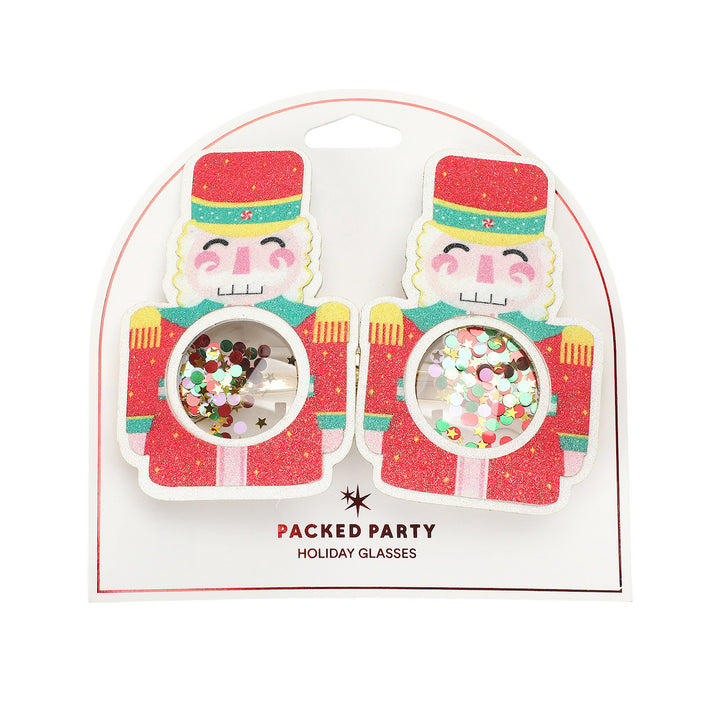 Nutty But Nice Nutcracker Christmas Novelty Glasses
