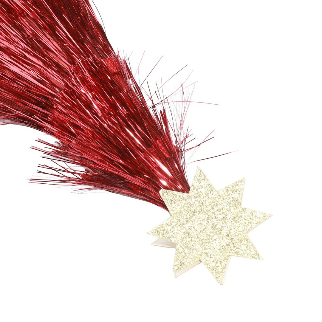 Colorful Tinsel Christmas Tree Confetti Crackers (6 Count)