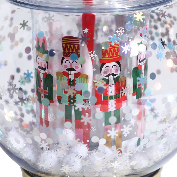 Packed Party Nutcracker Snow Globe Sipper Novelty Cup