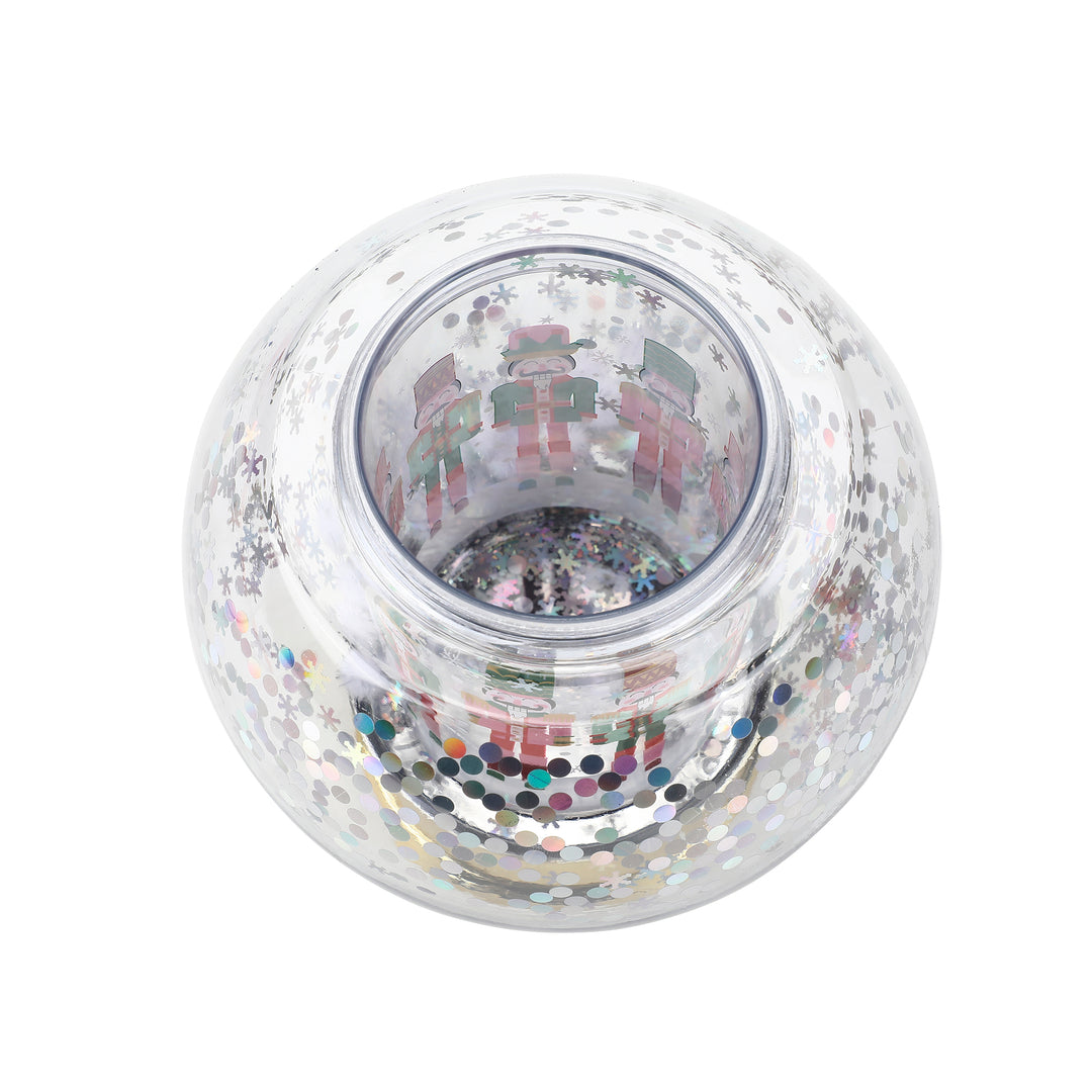 Packed Party Nutcracker Snow Globe Sipper Novelty Cup