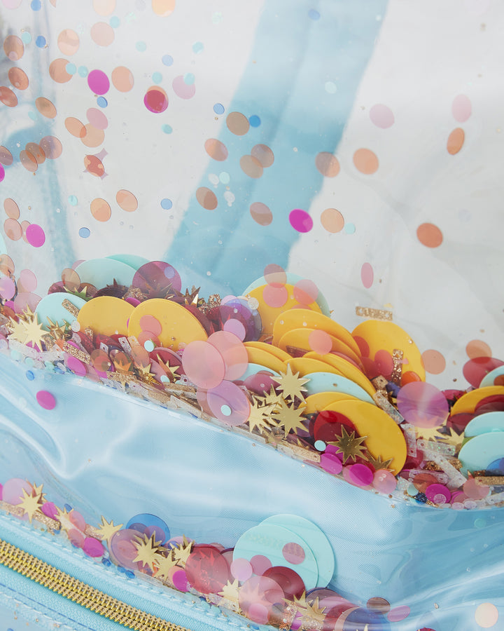Celebrate Confetti Clear Backpack
