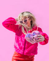 Disco Heart Tumbler- Pink