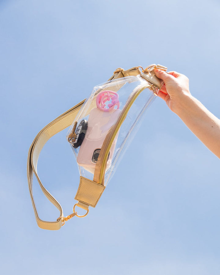 On The Go Clear Fanny Pack Belt Bag (Stadium Approved)