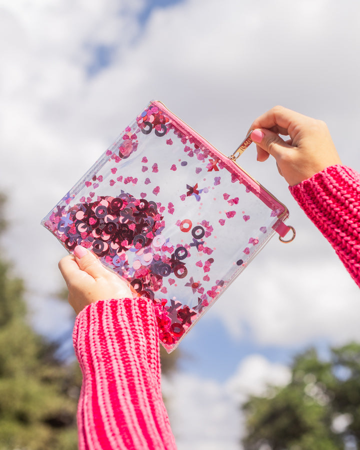 XOXO Confetti Everything Pouch