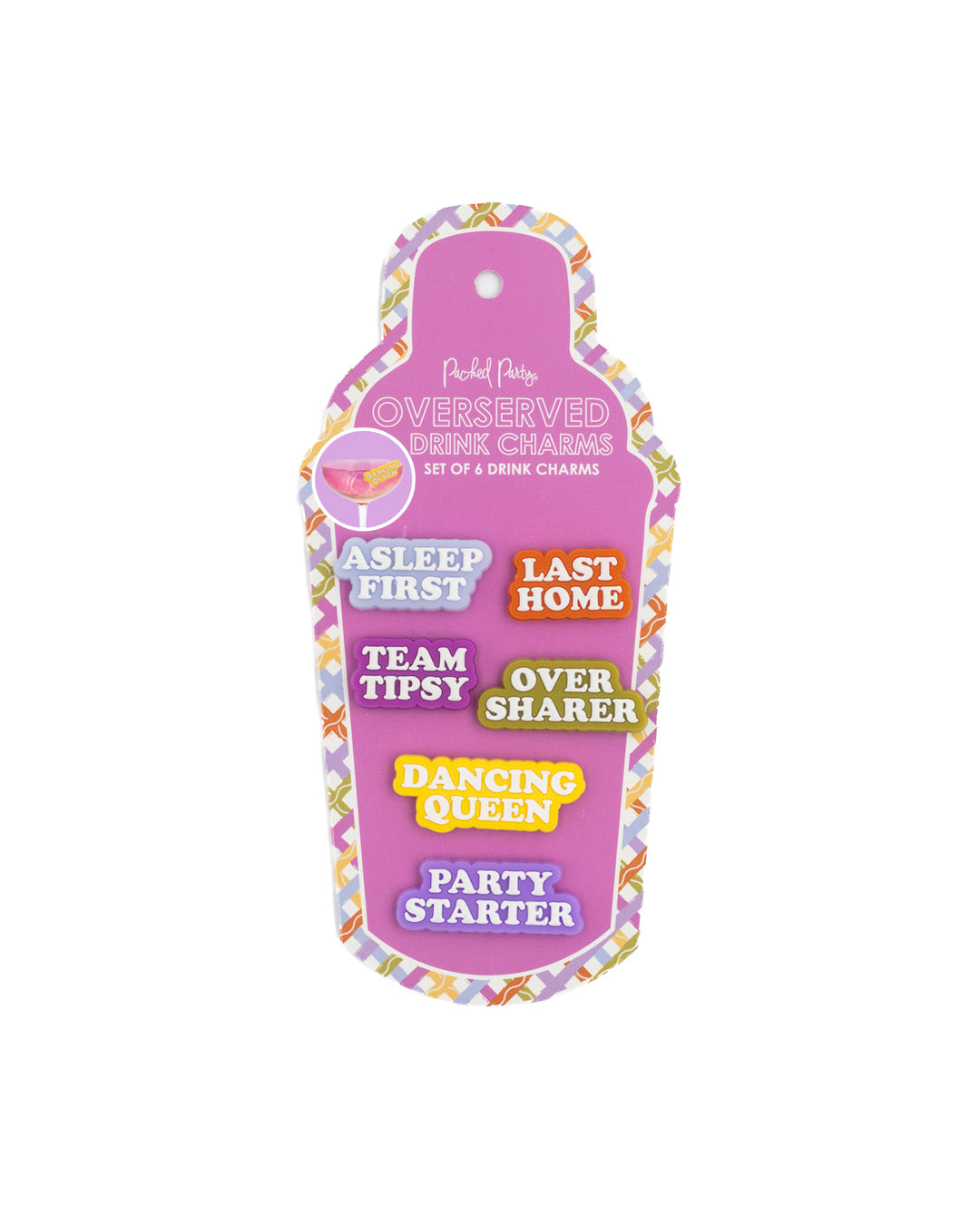 Overserved Drink Charm &amp; Marker Set
