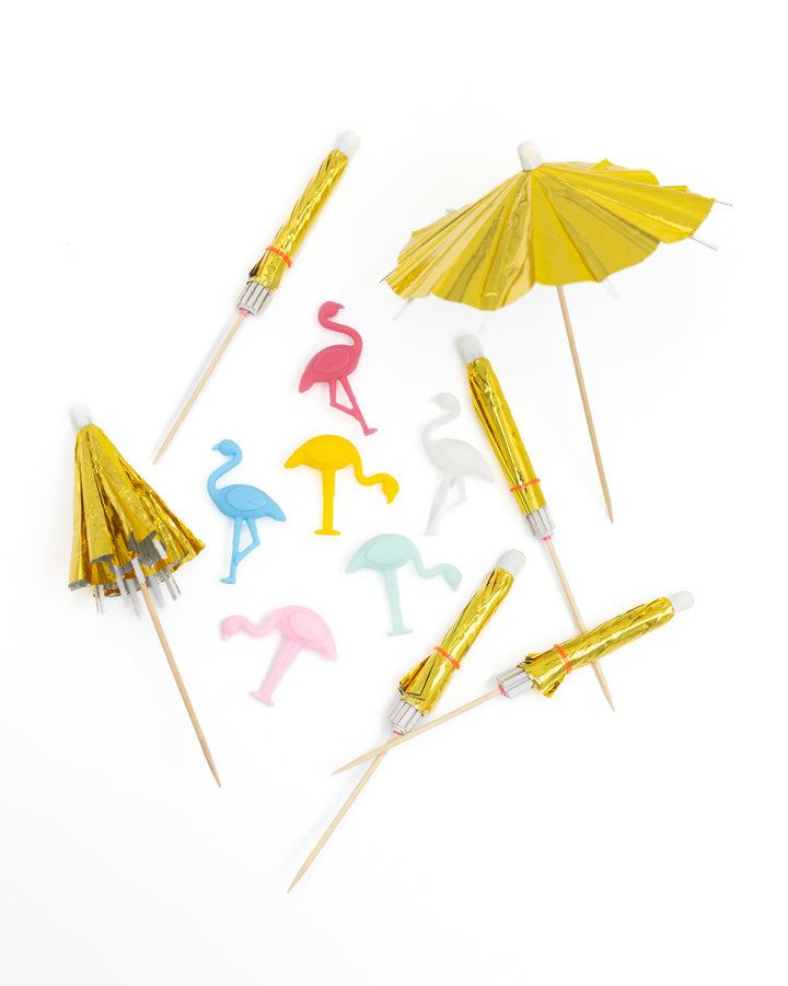 Flock &amp; Flamingle Drink Stirrers Set