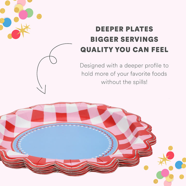 Picnic Perfect Gingham Dinner Plates (10 ct)