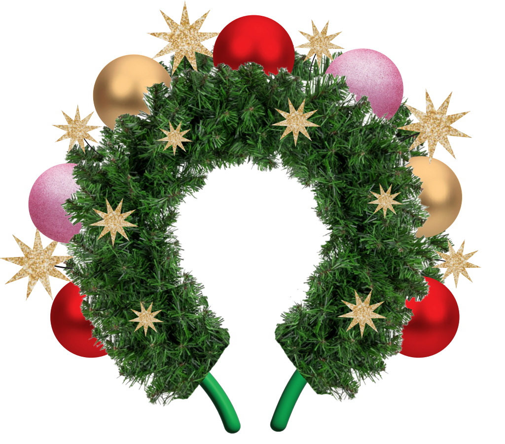 Christmas Wreath Novelty Headband