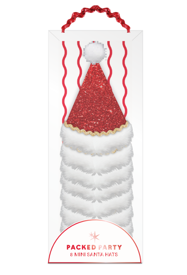 MINI SANTA PARTY HATS